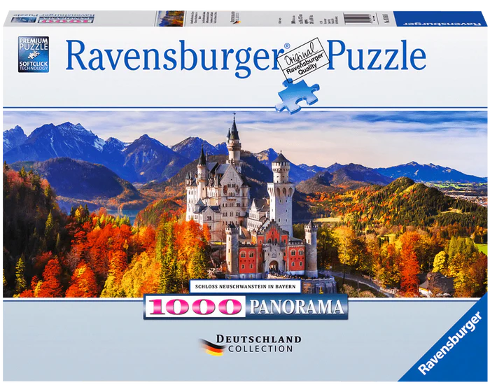 Castillo Neuschwanstein: 1000 Piezas Panorámico Ravensburger