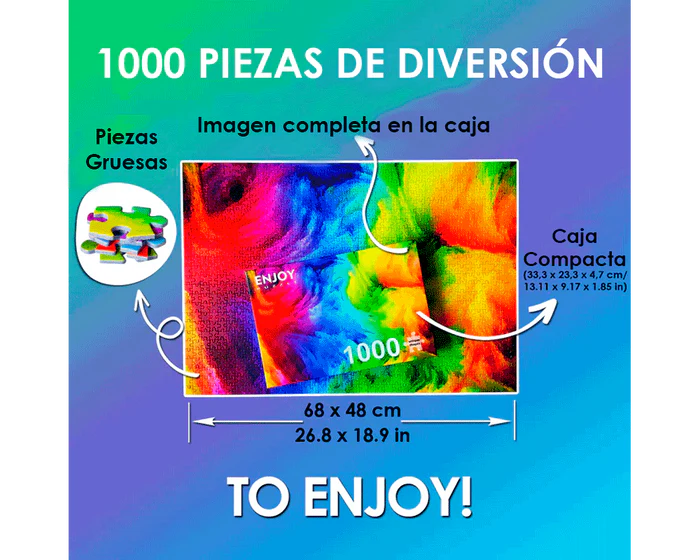 Tigre Blanco Siberiano: 1000 Piezas Enjoy Puzzle