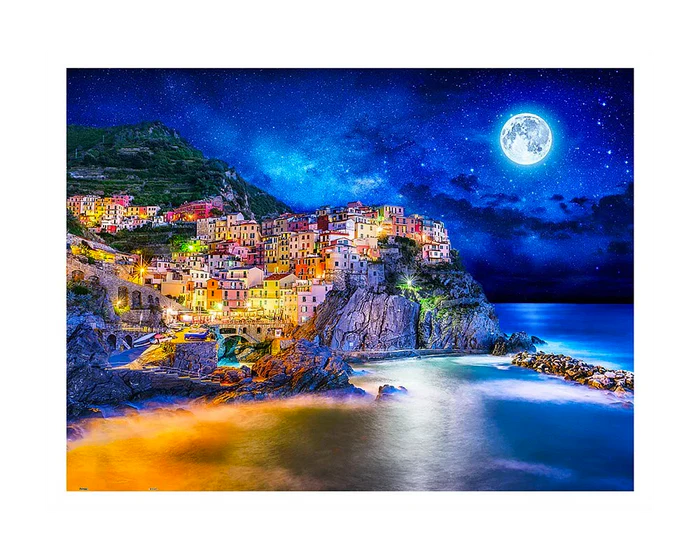 Noche Estrellada en Cinque Terre: Rompecabezas 1200 Piezas PieceRelax