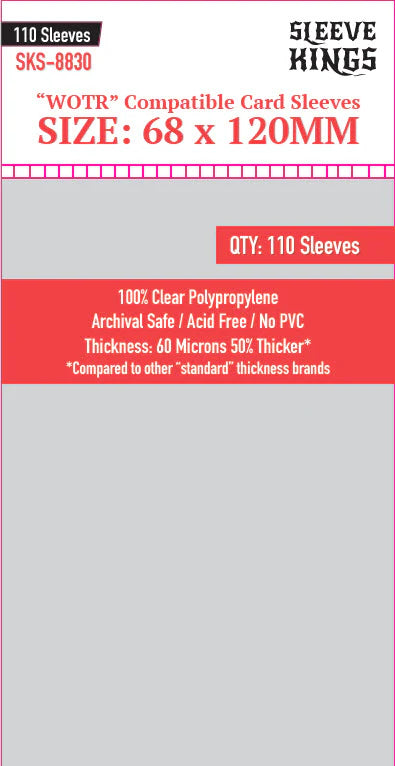 Fundas Sleeve Kings "WOTR Compatible" Card Sleeve (8830)
