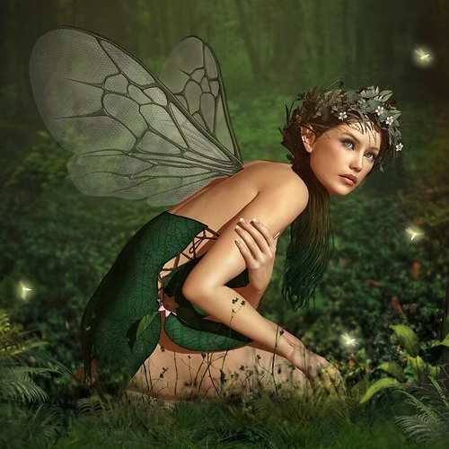 Nymph in the Forest