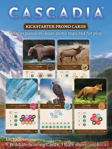 Cascadia: KS Promo Cards