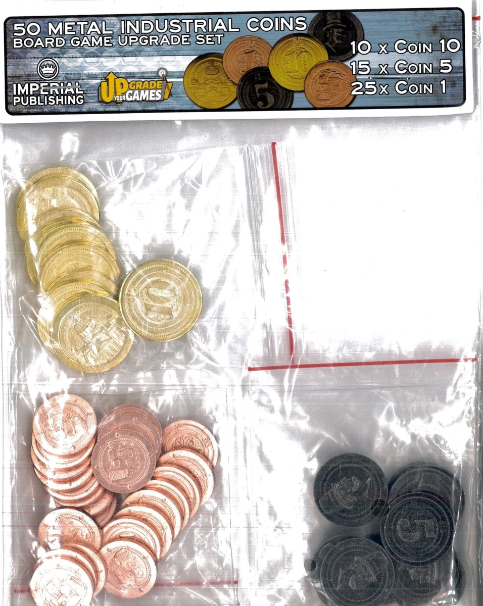 50 Metal Coin Board Game Upgrade Set