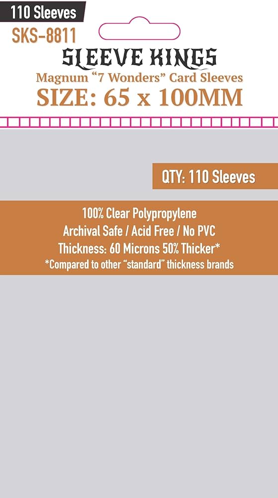Fundas Sleeve Kings Magnum "7 Wonders" Size (8811)