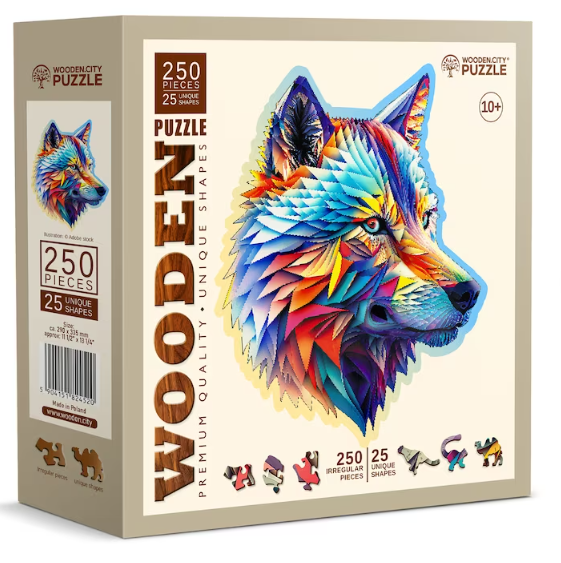 Wooden Puzzle Lobo