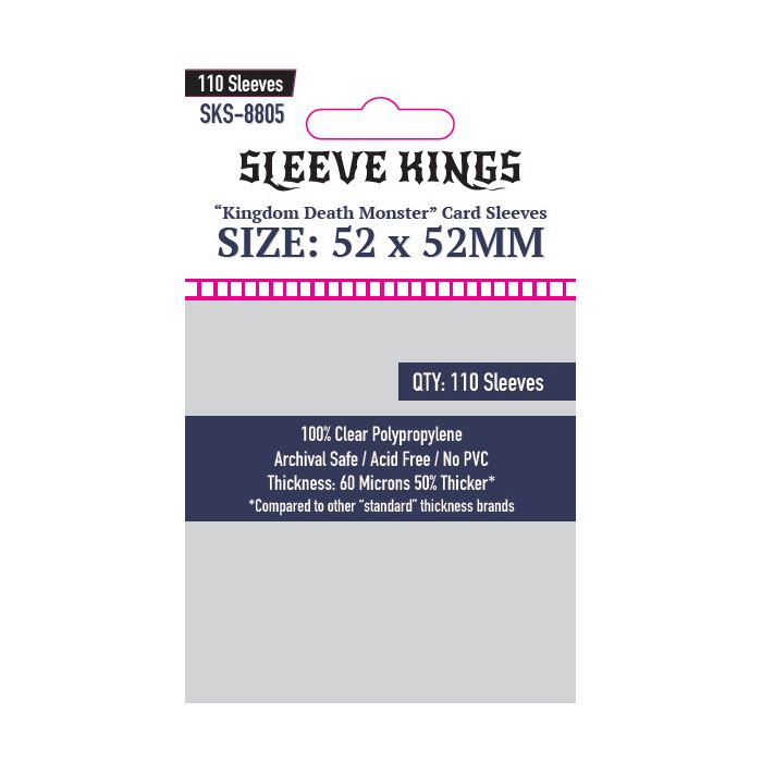Fundas Sleeve Kings "Kingdom Death Monster" 52x52mm (8805)