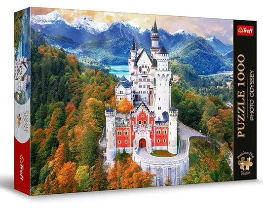 Castillo de Neuschwanstein, Alemania. Rompecabezas Premium de 1000 piezas. Trefl