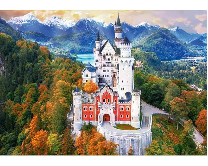 Castillo de Neuschwanstein, Alemania. Rompecabezas Premium de 1000 piezas. Trefl