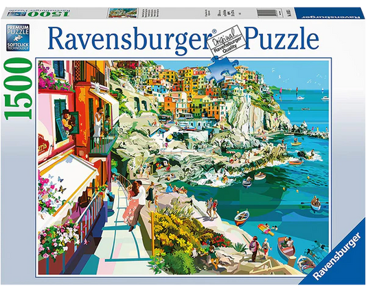 Romance en Cinque Terre: Rompecabezas 1500 Piezas Ravensburger