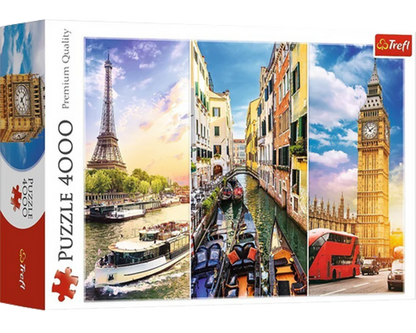 Viaje Alrededor de Europa: Rompecabezas 4000 Piezas Trefl