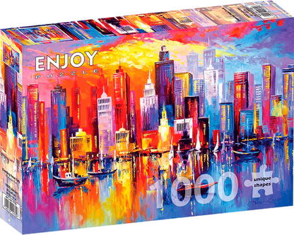 Noche Neoyorkina: : 1000 Piezas Enjoy Puzzle