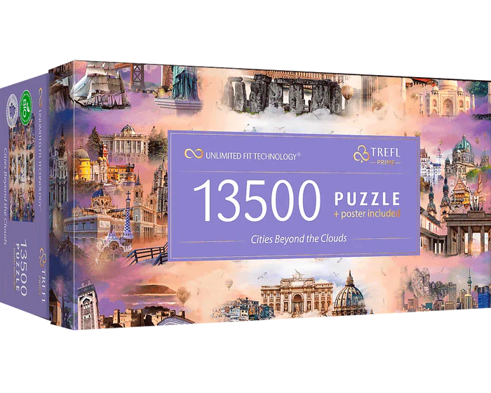Collage de Ciudades: Rompecabezas Unlimited Fit 13500 Piezas Trefl