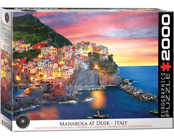 Manarola al Anochecer, Italia Rompecabezas 2000 Piezas Eurographics