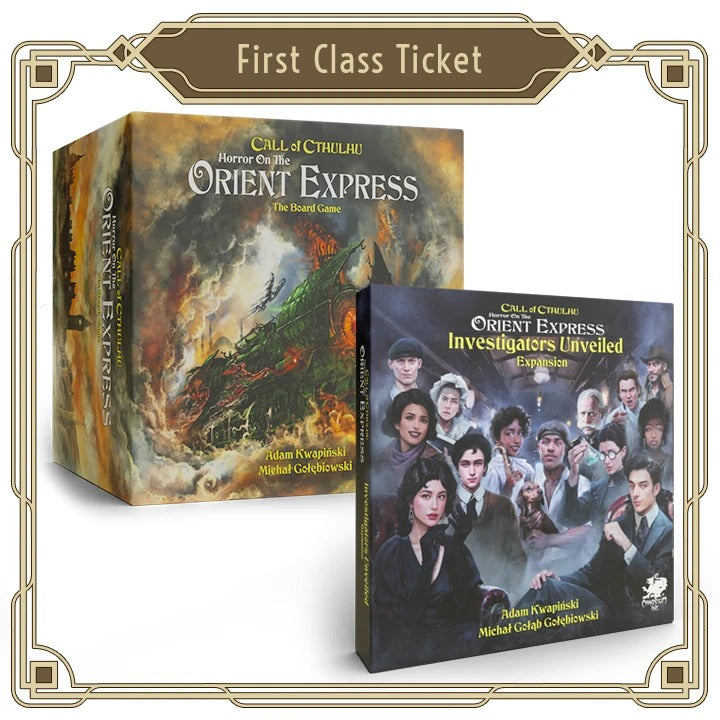 Horror on the Orient Express: The Board Game - Investigators Unveiled Expansion.