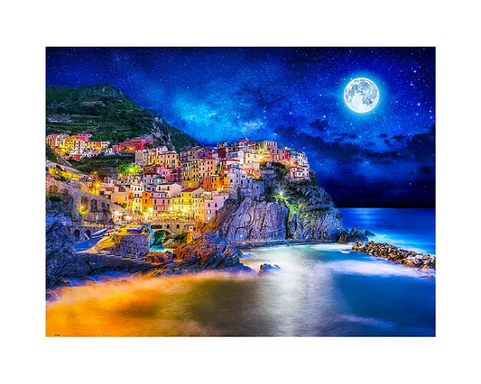 Noche Estrellada en Cinque Terre: Rompecabezas 1200 Piezas PieceRelax