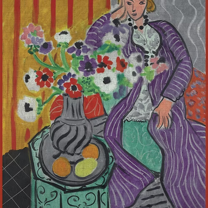 Purple Robe and Anemones - Henri Matisse