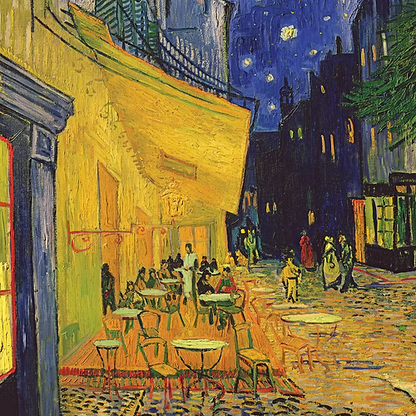 Café Terrace on the Place du Forum, Arles, at Night (A3)