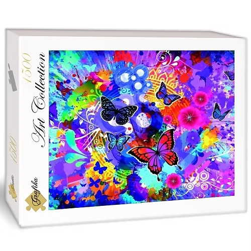 Colorful Flowers and Butterflies