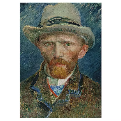 Self-Portrait with Grey Felt by Vincent van Gogh (A3)
