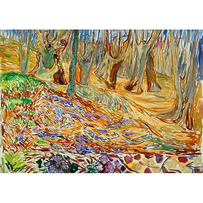 Edvard Munch - Elm Forrest in Spring, 1923