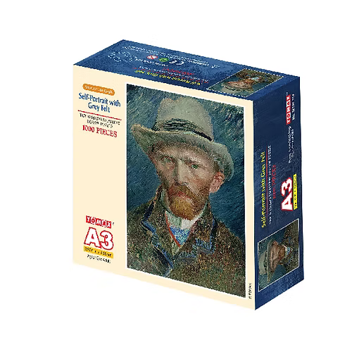 Self-Portrait with Grey Felt by Vincent van Gogh (A3)