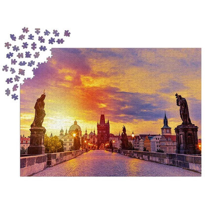 Charles Bridge at Sunset:  1000 Piezas Enjoy Puzzle