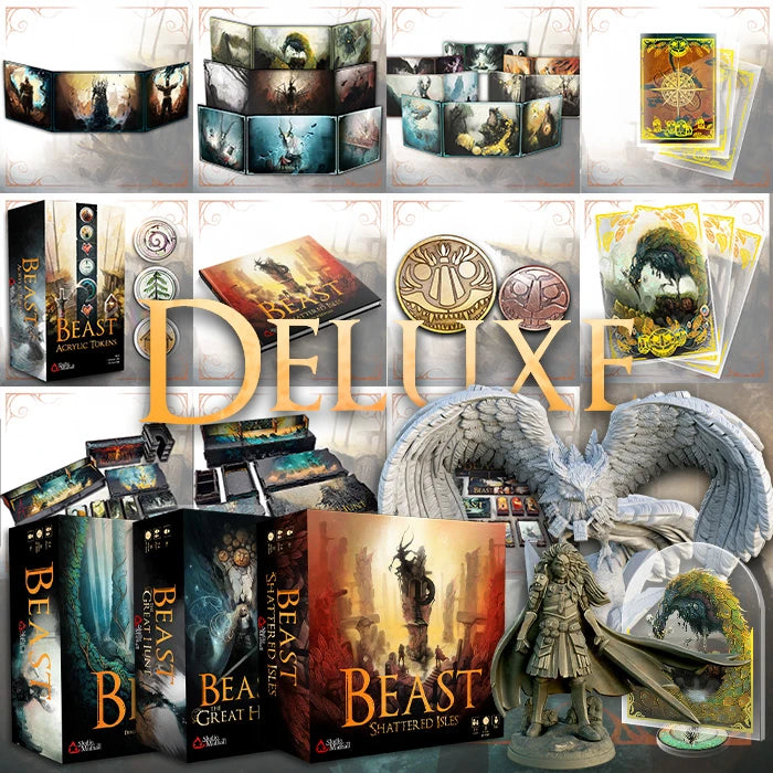 Beast, Shattered Isles & The Great Hunt: Deluxe. Kickstarter. Español.