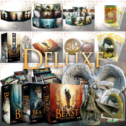 Beast, Shattered Isles & The Great Hunt: Deluxe. Kickstarter. Español.