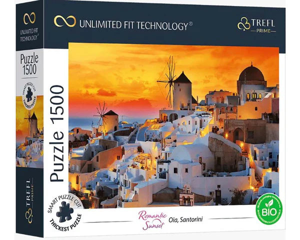 Atardecer en Santorini Rompecabezas Unlimited fit 1500 Piezas Trefl