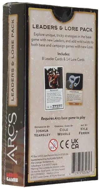 Arcs: Leaders & Lore Pack