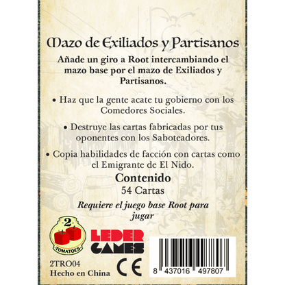 Root Cartas ROOT: Cartas de Exiliados y Partisanos – Mundo Meeple Store